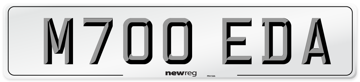 M700 EDA Number Plate from New Reg